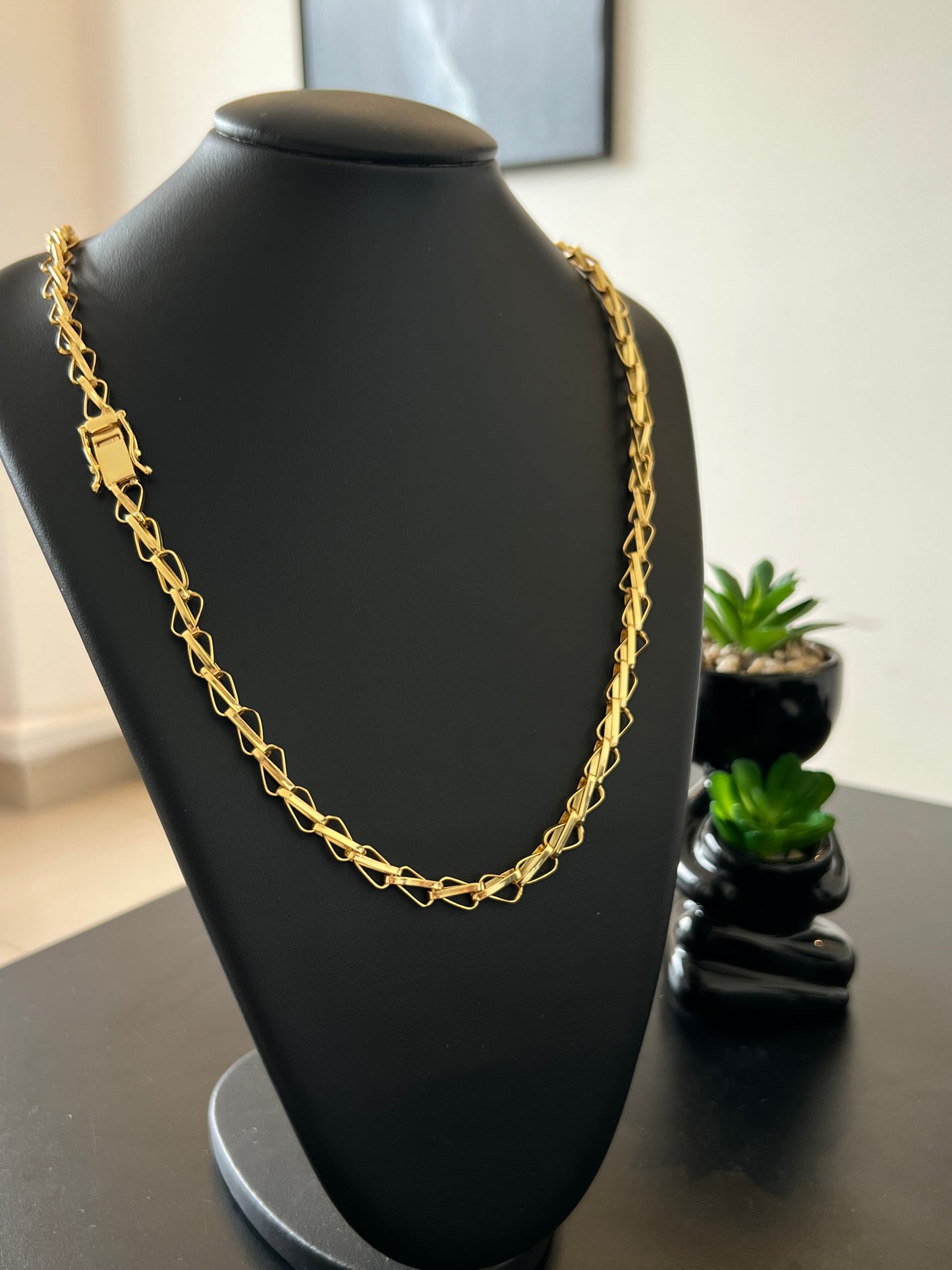 Corrente Balão 7mm - 70cm (Banhado a ouro 18K)