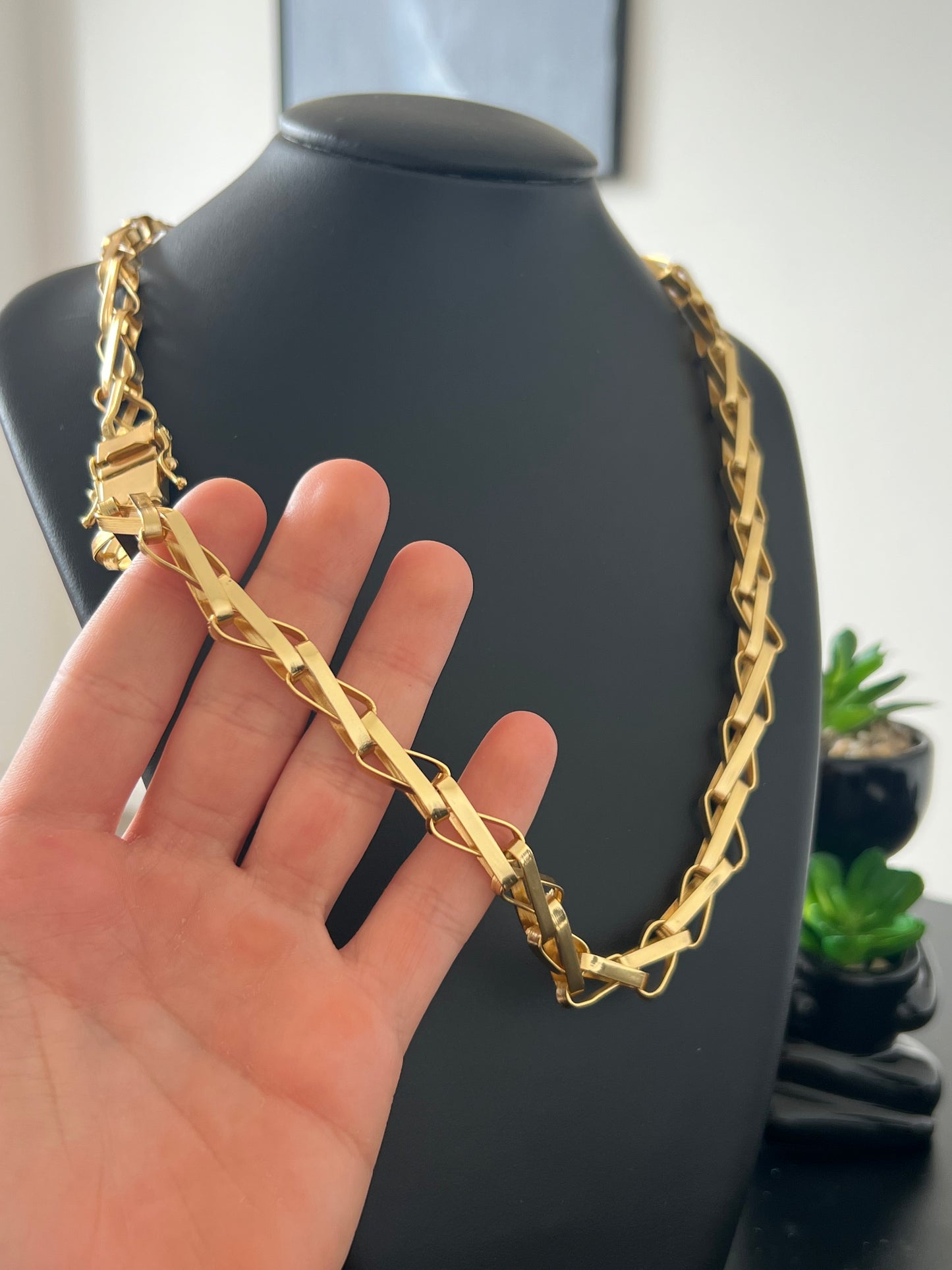 Corrente Balão 13mm - 70cm (Banhado a ouro 18k)