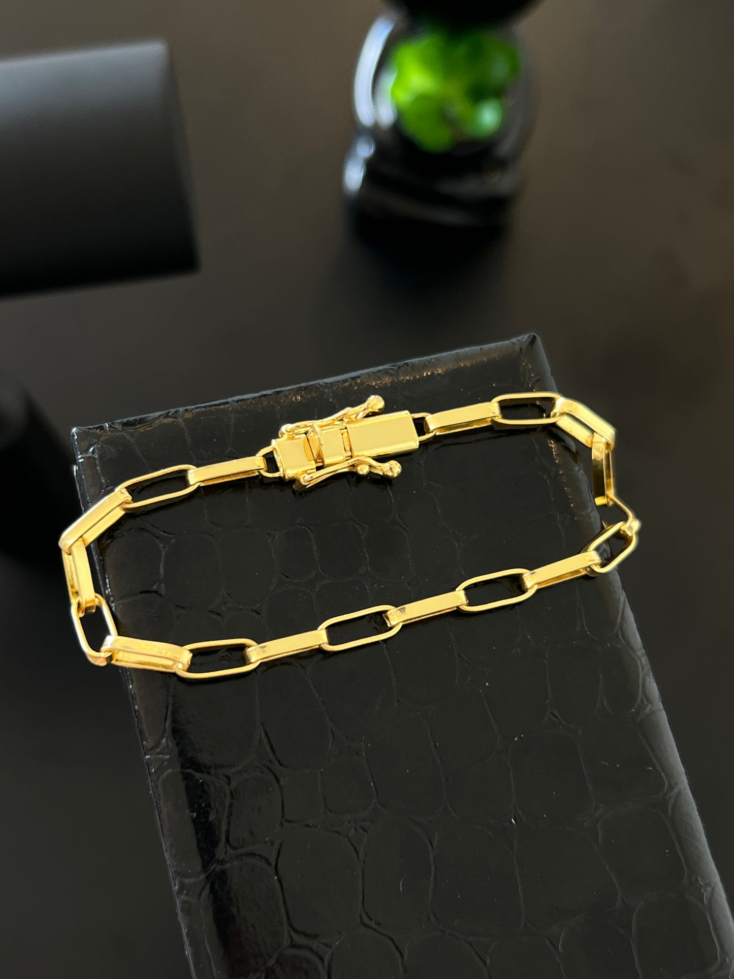 Pulseira Tijolinho 5.5mm (Banhado a ouro 18k)