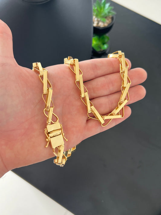 Corrente Balão 13mm - 70cm (Banhado a ouro 18k)