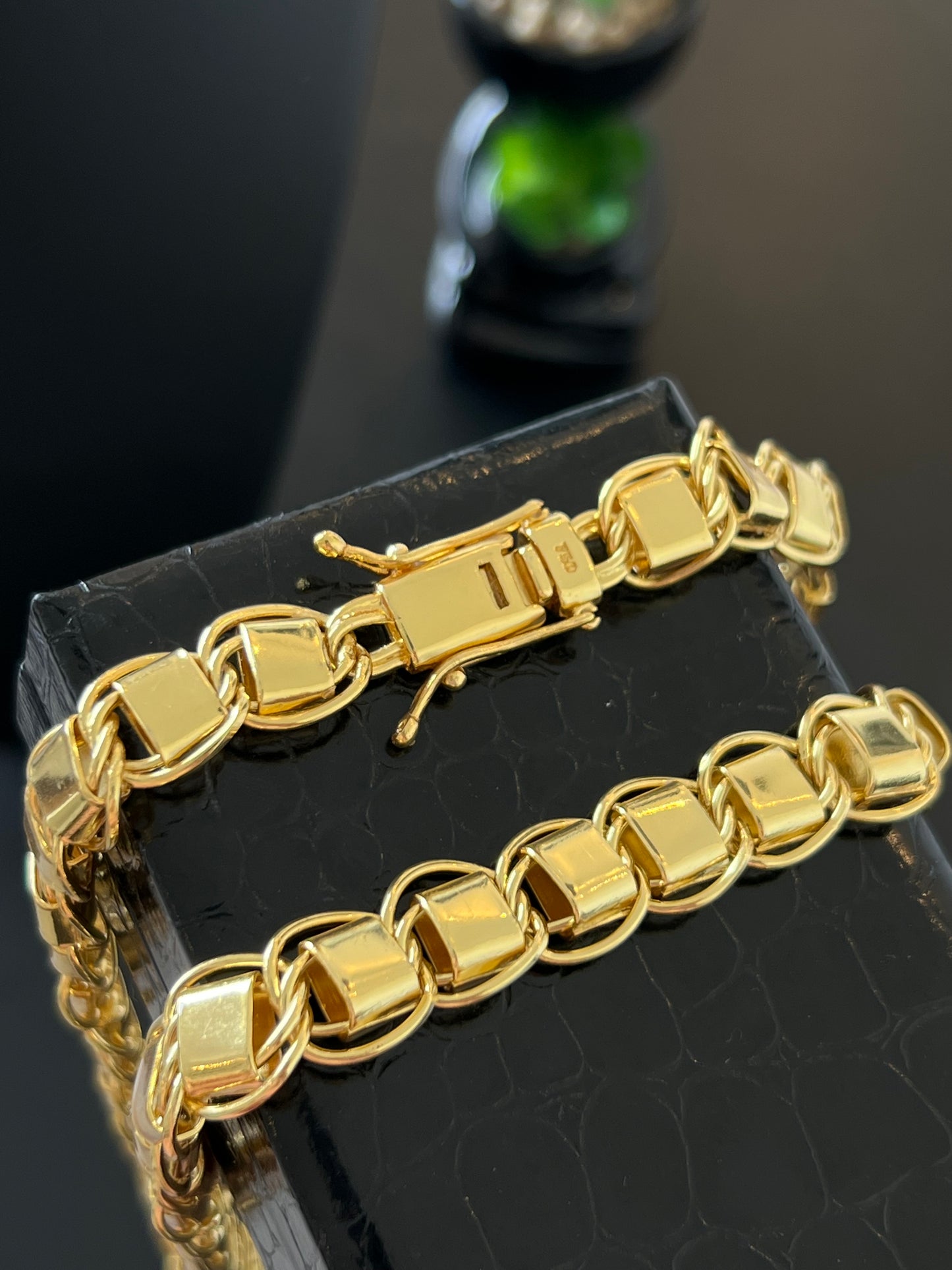 Corrente Dubai 13mm - 70cm (Banhado a ouro 18k)