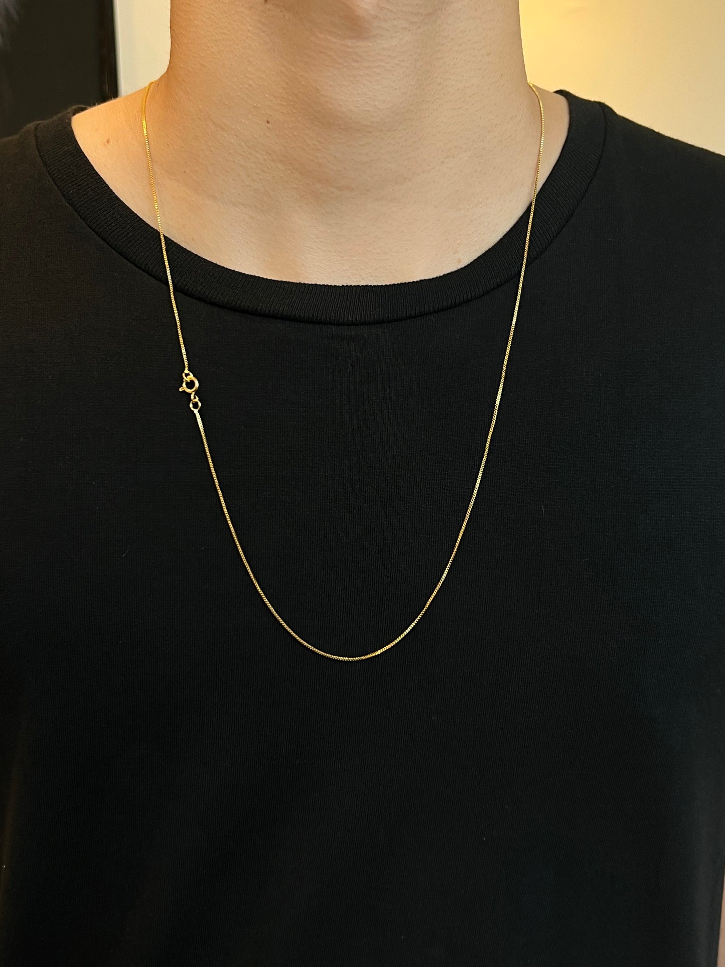 Corrente veneziana 1mm - 65cm (Banhado a ouro 18k)