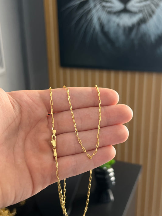 Corrente Cartie 2mm - 70cm (Banhado a ouro 18k)