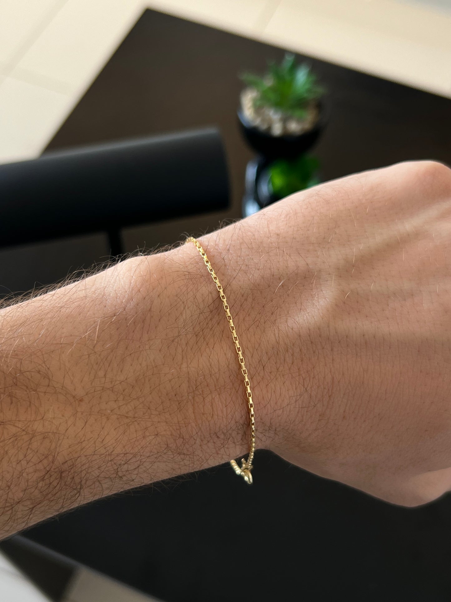 Pulseira Tijolinho 2mm (Banhado a ouro 18k)