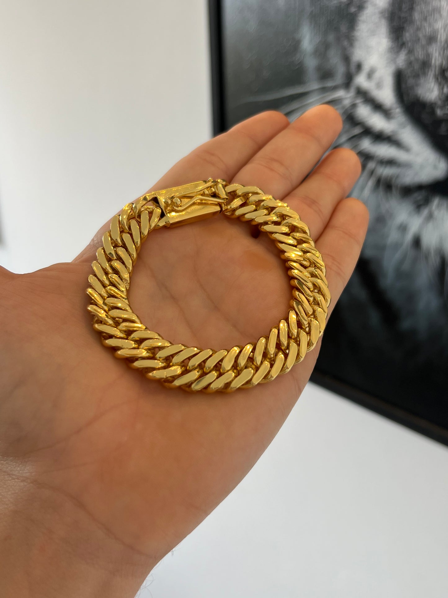 Pulseira Grumet Duplo 13mm (Banhado a Ouro 18K)