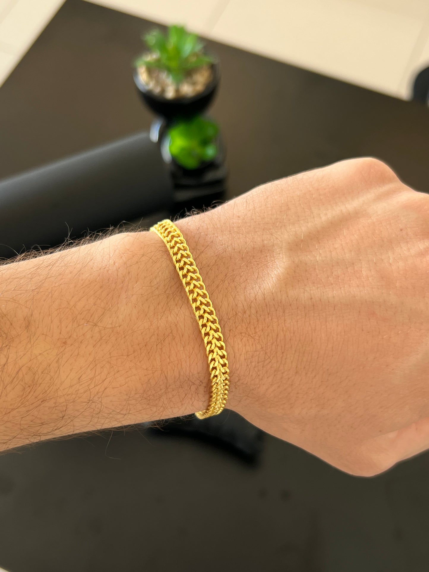 Pulseira Union 6.5mm (Banhado a ouro 18k)