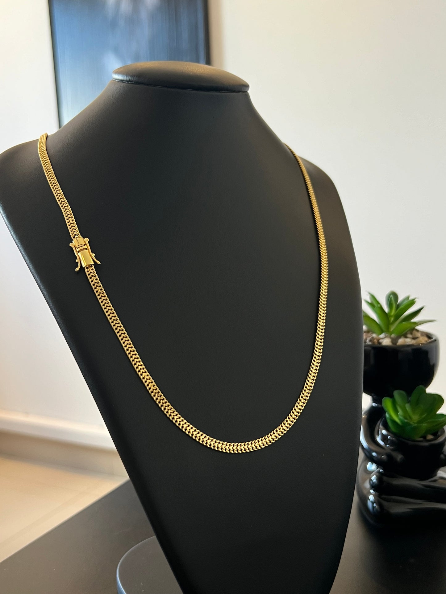 Corrente Union 5mm - 70cm (Banhado a ouro 18k)