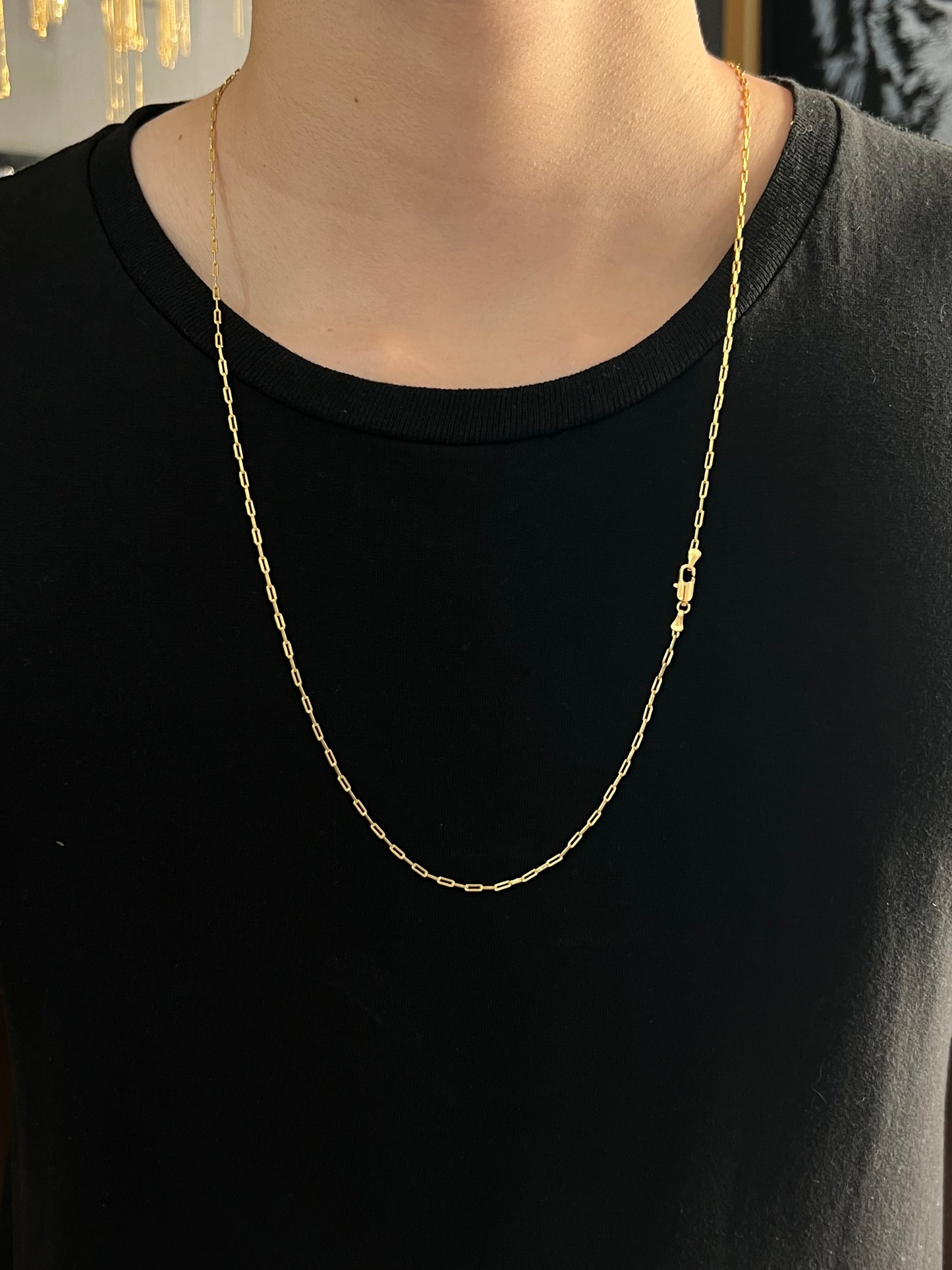 Corrente Cartie 2mm - 70cm (Banhado a ouro 18k)