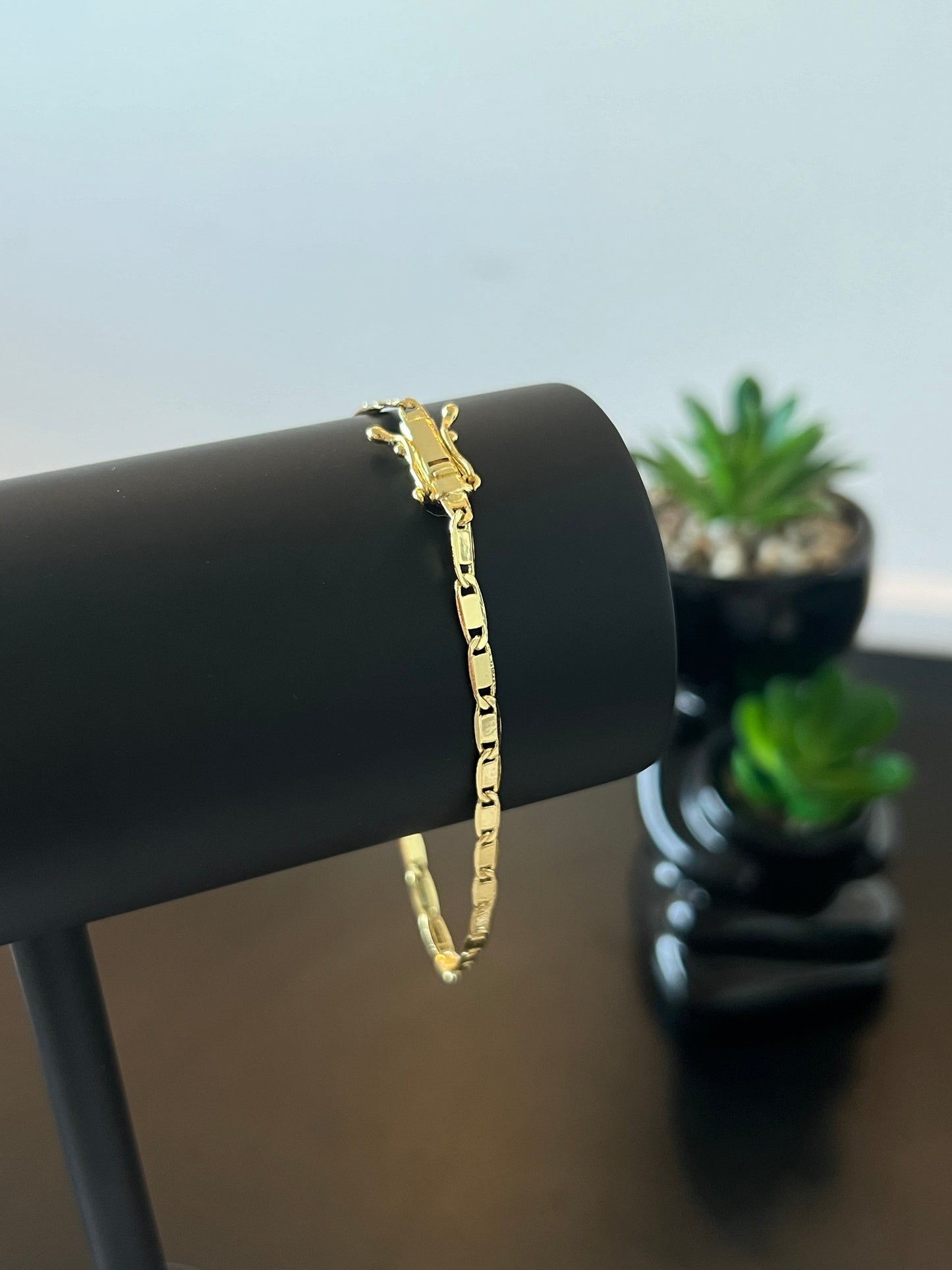 Pulseira Piastrine 4mm (Banhado a ouro 18k)