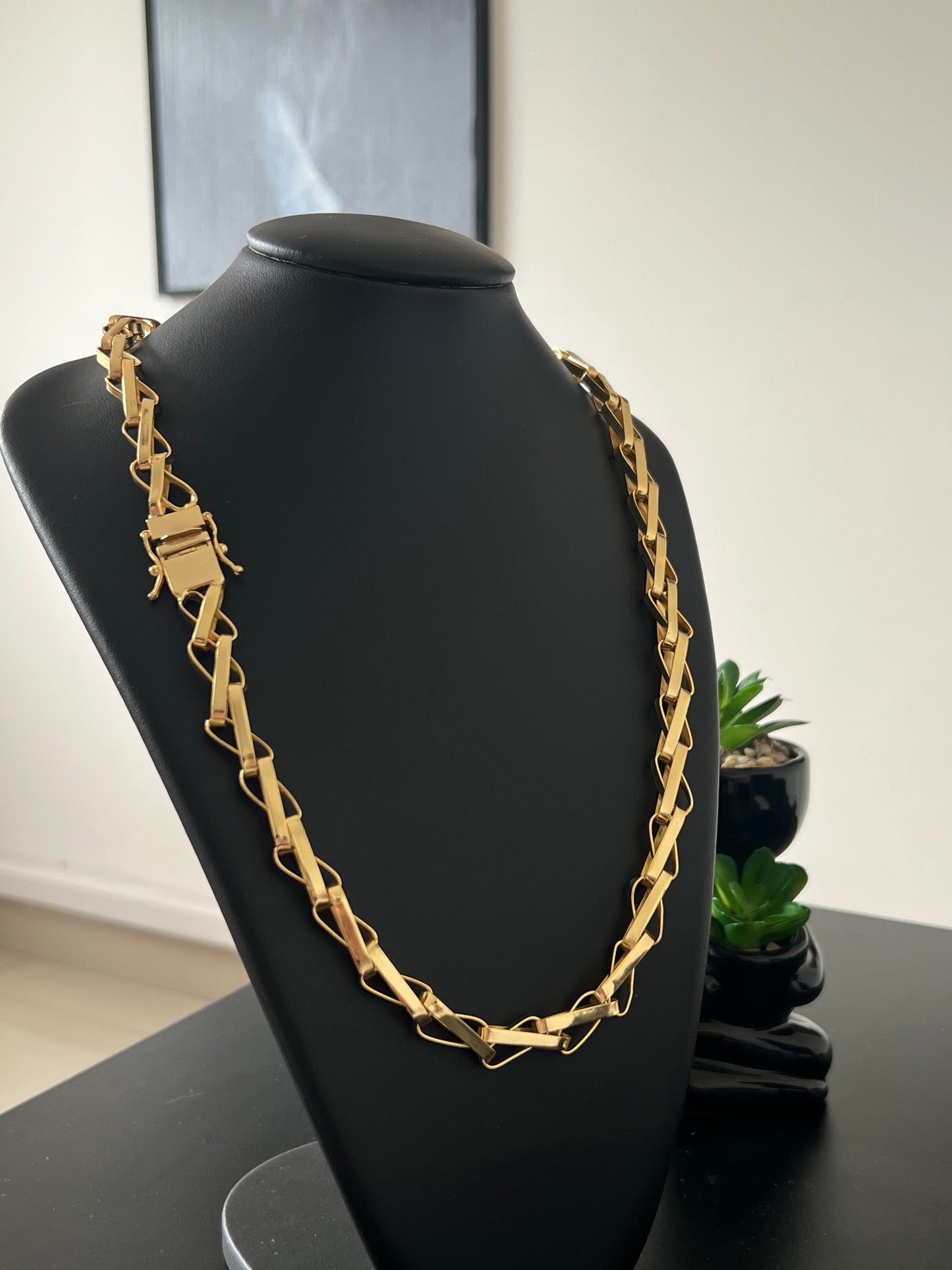 Corrente Balão 13mm - 70cm (Banhado a ouro 18k)