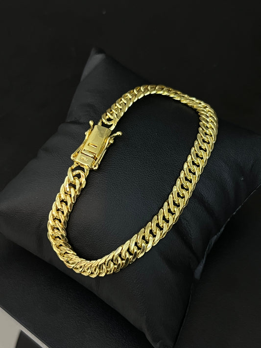 Pulseira Grumet Duplo 7mm (Banhado a ouro 18k)