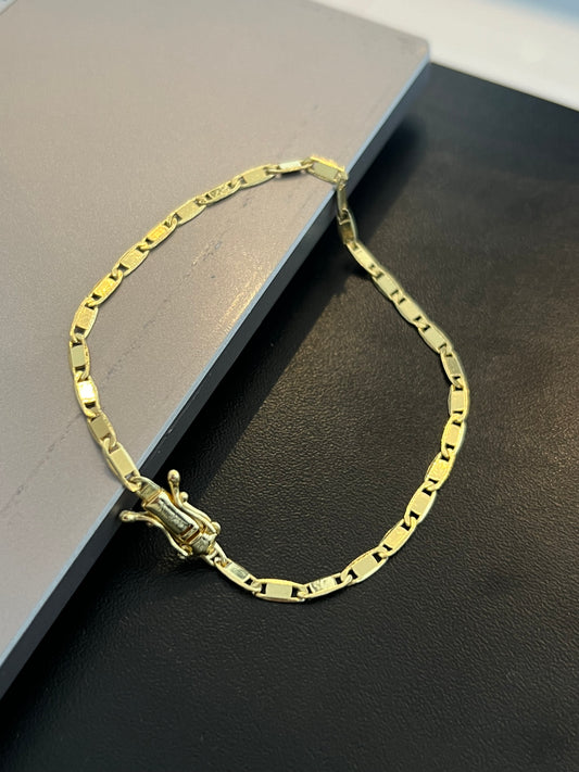 Pulseira Piastrine 4mm (Banhado a ouro 18k)
