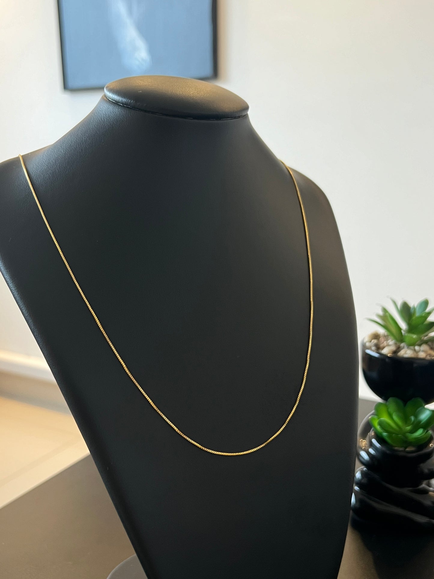 Corrente veneziana 1mm - 65cm (Banhado a ouro 18k)