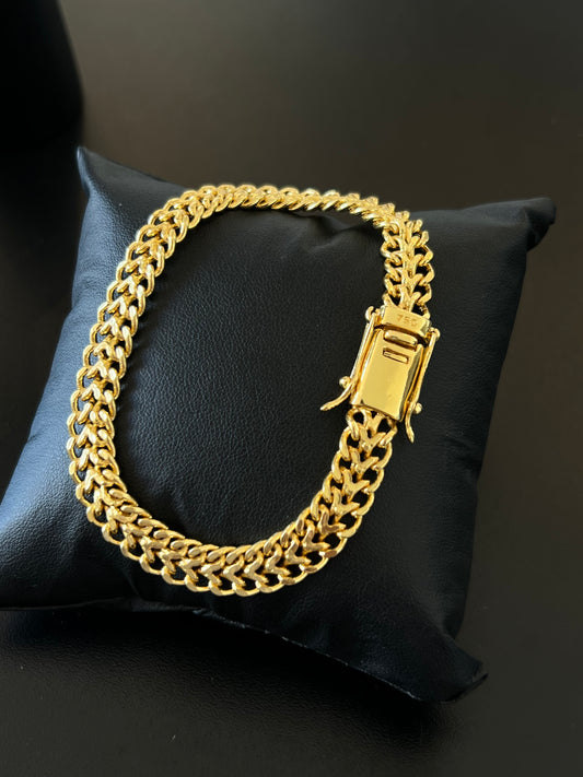 Pulseira Union 10mm (Banhado a ouro 18k)