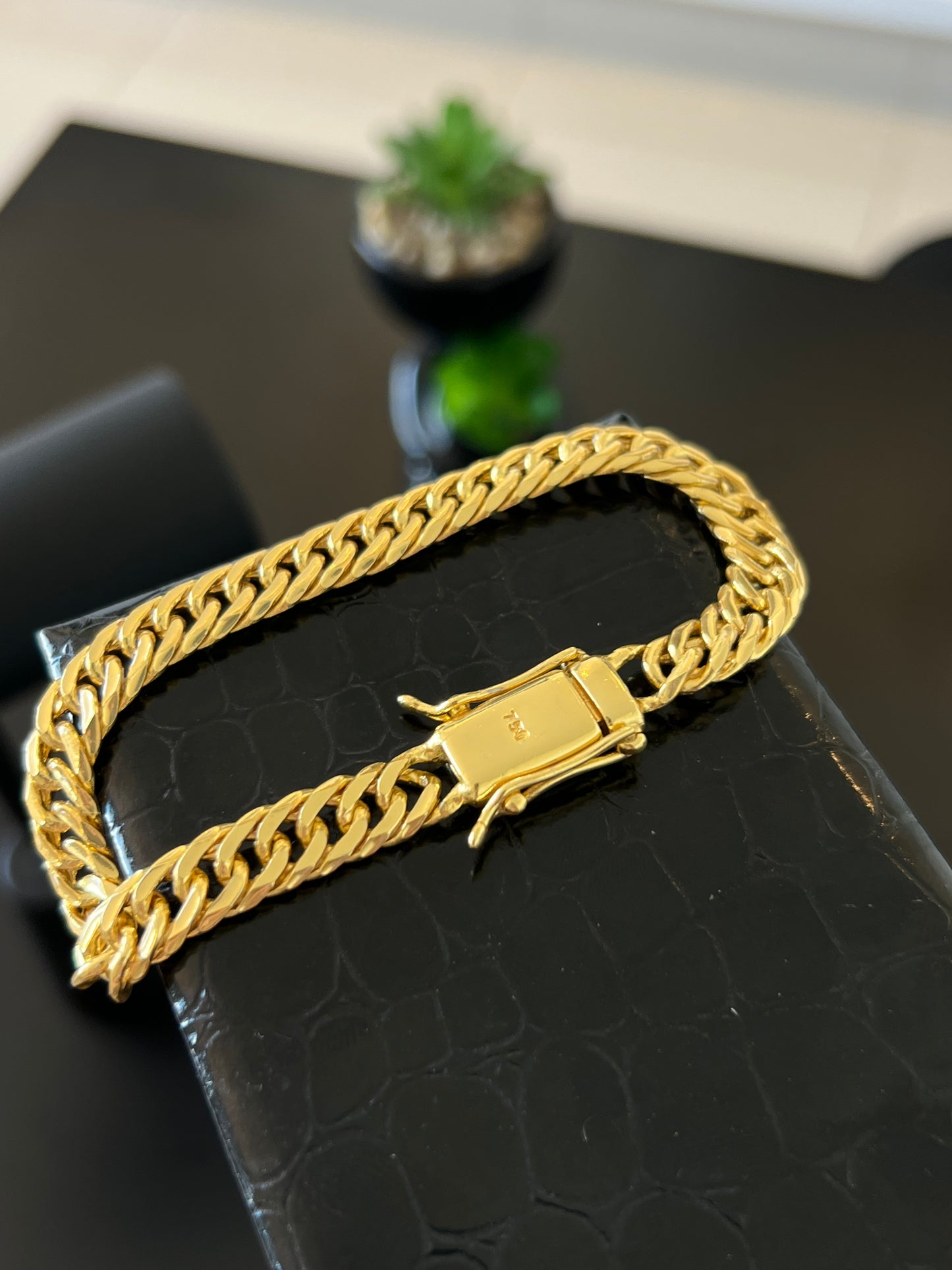 Pulseira Grumet Duplo 9mm (Banhado a ouro 18k)