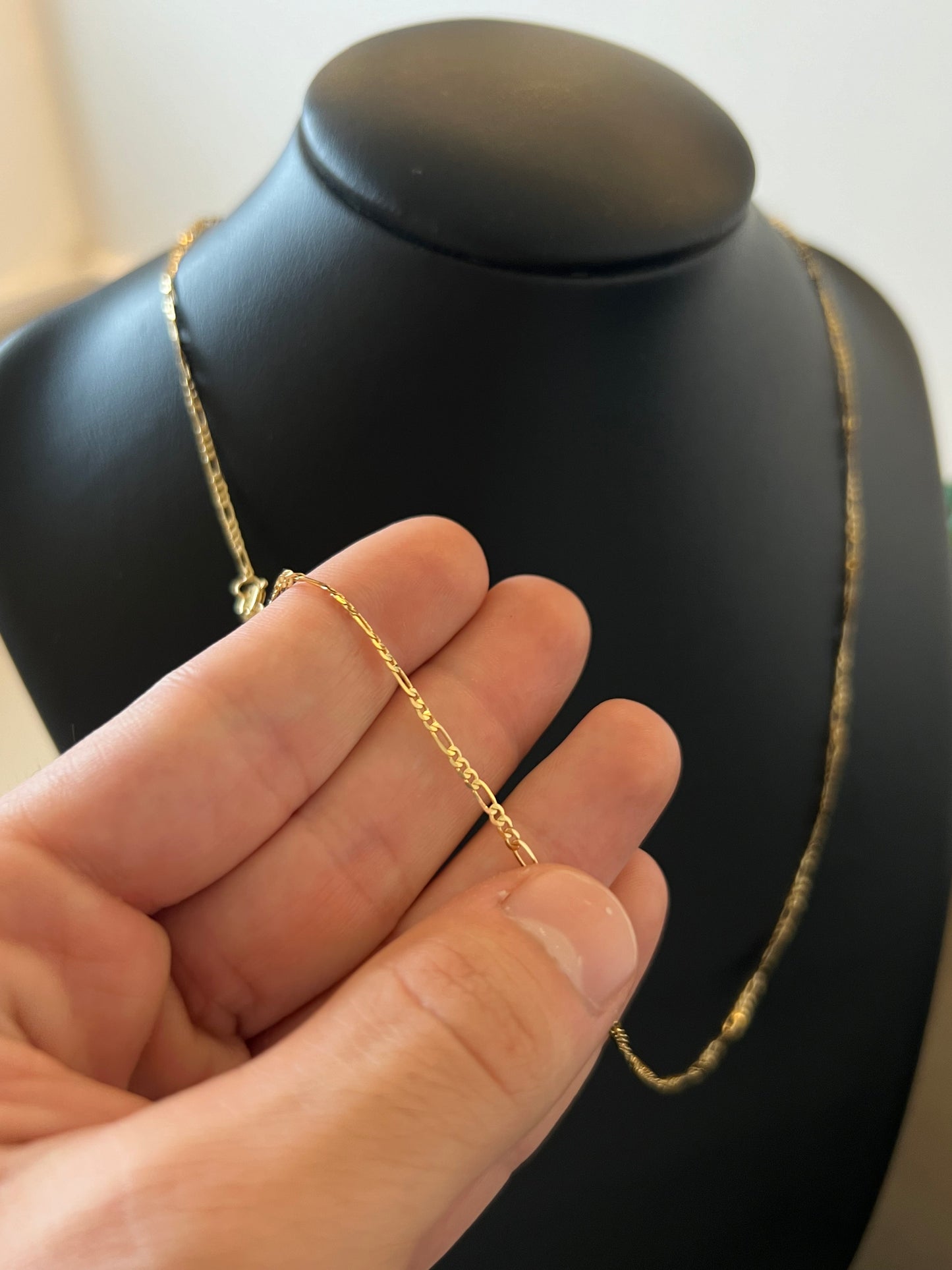 Corrente Elo 3 por 1 2mm - 65cm (Banhado a ouro 18k)